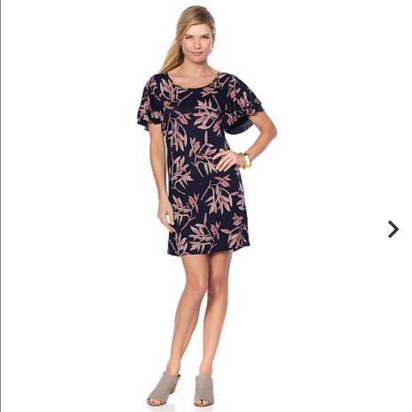 Lucky Brand Dresses & Skirts - |Lucky Brand Ruffle-Sleeve Dress plus size|